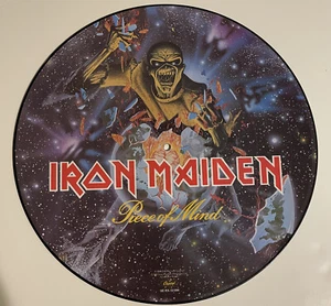 Iron Maiden Vintage Vinyl Piece of Mind 1983 PICTURE DISC Original - Picture 1 of 6