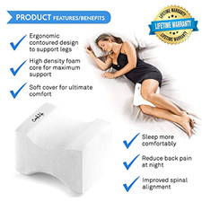 ComfiLife Orthopedic Knee Pillow for Sciatica Relief, Back Pain, Leg Pain, Preg