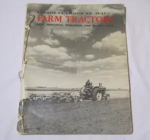 Boletín de Ingeniería de Tractores Agrícolas Petrolícolas Estándar De Colección No. Manual FT-53 1950 - Imagen 1 de 11