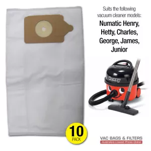 Numatic Henry, Hetty, George, Charles Synthetic Vacuum Cleaner Bags (10-pack) - Picture 1 of 2