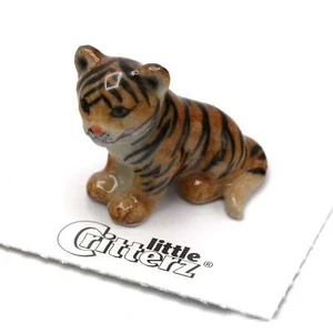 Kleiner Critterz Tiger - Sibirisches Tigerjunges "Hoffnung" - Miniatur Porzellan Figur - Bild 1 von 2