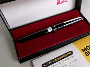 Montblanc 310 Fountain Pen Black GT Cartridge Filling System Steel EF Nib - Picture 1 of 13