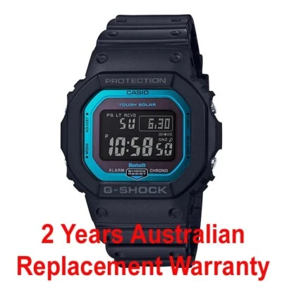 Casio G-Shock GW-B5600-2 Black & Blue Bluetooth Solar Multiband-6 Watch GWB5600 - image 1 of 4