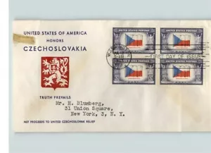 TSCHECHOSLOWAKEI, überranntes Land im Zweiten Weltkrieg, ""Erlös an United Czech Relie - Bild 1 von 1