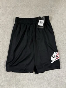 Air Jordan Jumpman Dri-Fit Basketball Shorts Youth Md 10-11 Yr Black Red Logo - Picture 1 of 7