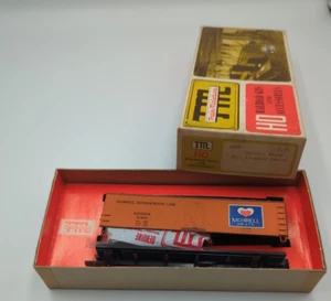 Train Miniature TM #8066 HO Morrell Meats Double Sheathed Reefer Car Kit NOS - Picture 1 of 12