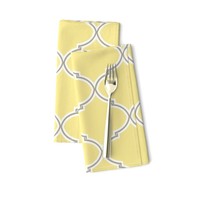 5-piece Kitchen Linen Set-Choose Kindness & Laugh Often Gray Quatrefoil design 5-piece Kitchen Linen Set-Choose Kindness & Laugh Often Gray Quatrefoil design