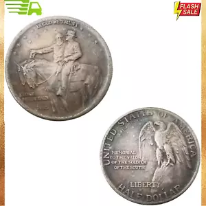 1925 Stone Mountain Half Dollar Coin, Morgan Dollar Coin for Gift ⭐️⭐️⭐️⭐️⭐️ - Picture 1 of 7