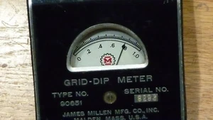 Ham Radio Grid-Dip Meter Kit James Millen 90661 lw/ 7 Coils Nice 30 Day Ret - Zdjęcie 1 z 2