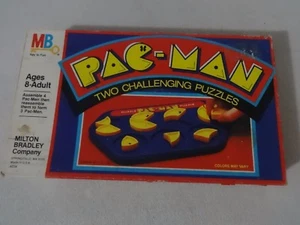 Puzzle videogioco vintage Milton Bradley originale Pac-Man anni 80 con scatola - Foto 1 di 1