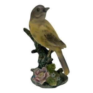 Vintage Beautiful Ceramic Yellow Bird Branch Figurine Norcrest Japan A-179 - Picture 1 of 9