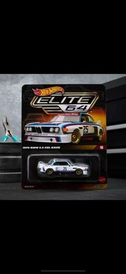 PRESALE/ORDER - Hot Wheels Elite 64 1975 BMW 3.0 CSL Race RealRiders Mattel - Image 1 of 4