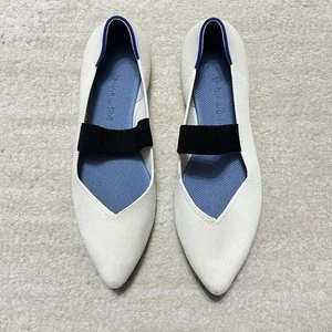Rothy’s Ballerinas The Point Mary Jane Love Bird weiß schwarz waschbar Größe 10 - Bild 1 von 8