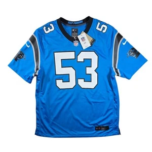 Nike NFL Carolina Panthers Brian Burns #53 On‑Field Men's XL Jersey Loose Fit - Picture 1 of 12