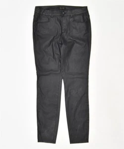 MASSIMO DUTTI Womens Slim Casual Trousers W30 L29 Black Cotton NB10 - Picture 1 of 4