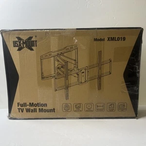 USX Mount UL Listed Full Motion TV Wall Mount for Most 37-86 inch TV Swivel Tilt - Picture 1 of 9