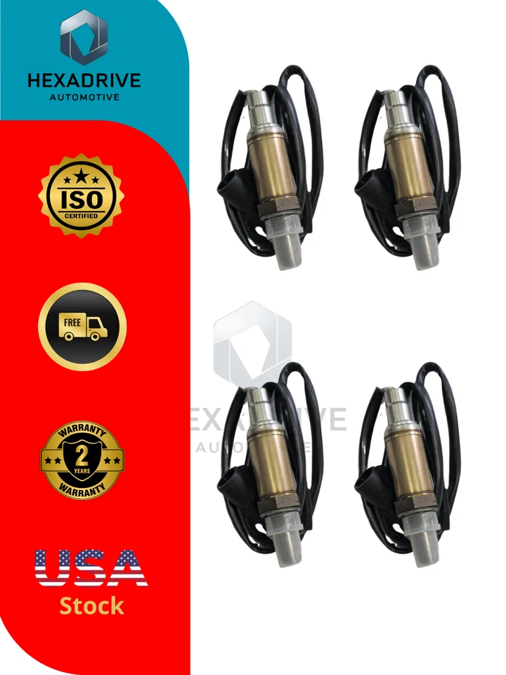 Juego de 4 sensores de oxígeno O2 nuevos para Ford Windstar V6 1995-2003 3,0 L 3,8 L Foto 1 de 3