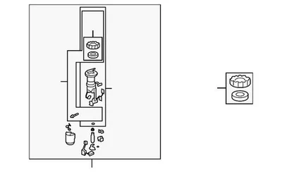 Conjunto de bomba de combustible genuino Honda Fit 2009-2013 OEM 17045-TK6-A00 Foto 1 de 3