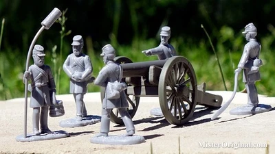 Armies in Plastic: Civil War Confederate Heavy Artillery Siege Gun 24-pdr 1/32 - Image 1 of 4