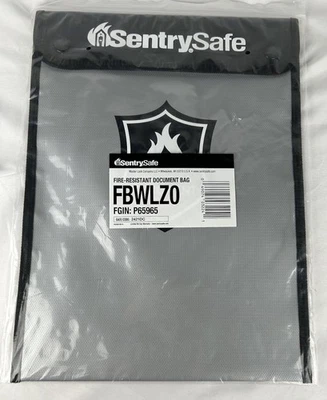 NOVA Bolsa de Documentos Sentry Safe Resistente ao Fogo 15 X 11 Impermeável - Imagem 1 de 2