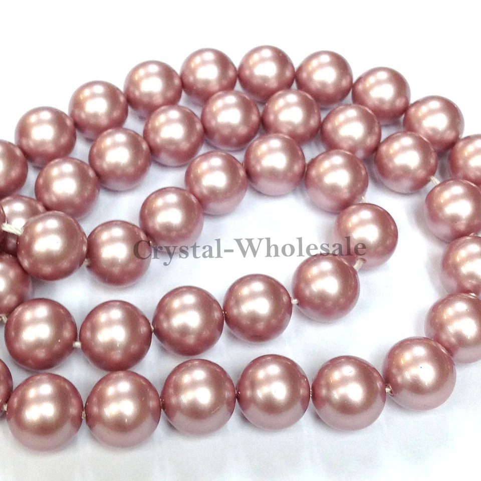 100 cuentas redondas de perlas de cristal Swarovski 5810 6 mm - 30 colores Foto 1 de 1