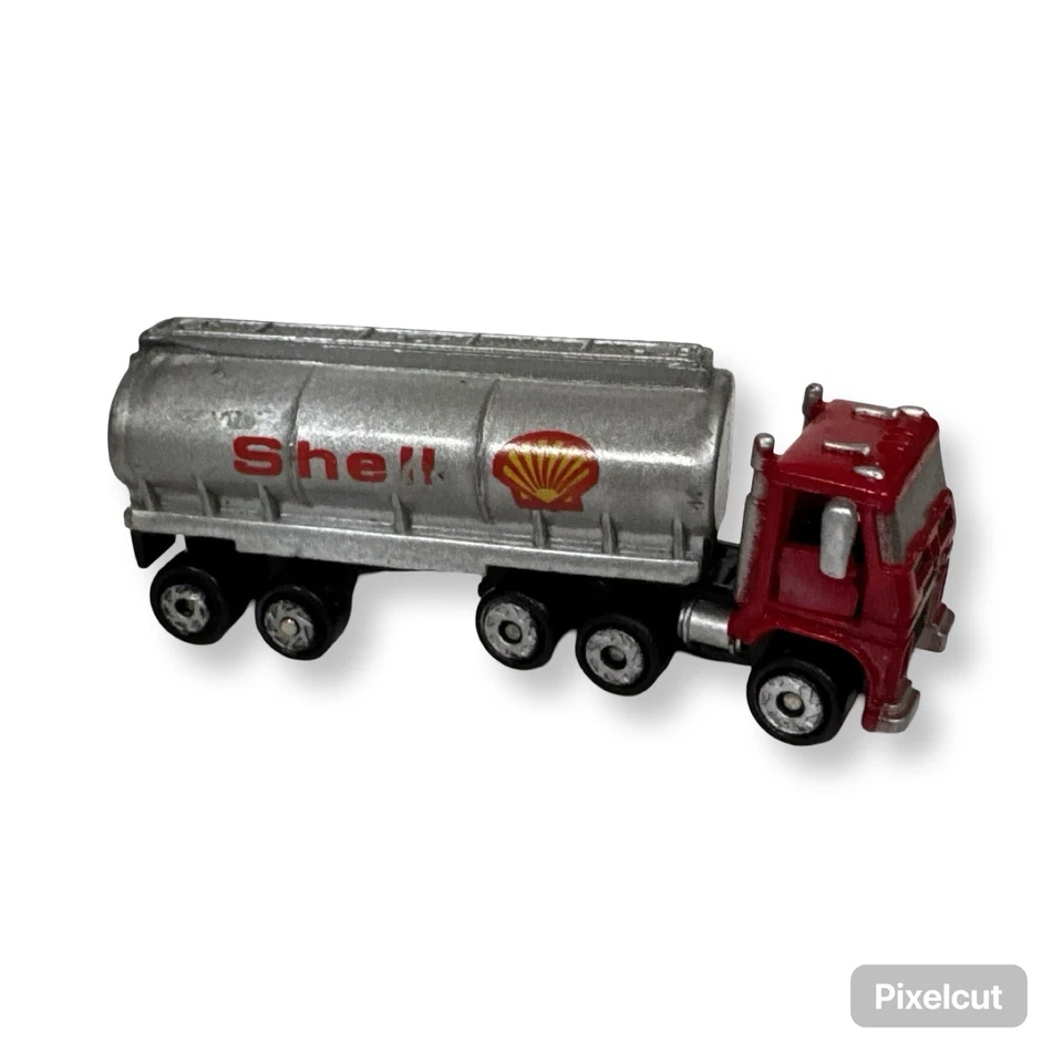 Micro Machines 1990 Shell Tanker Semi Truck w/ Deluxe Cab Variant Galoob VGUC - Image 1 of 4