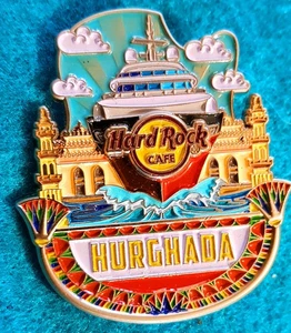 HURGHADA EGYPT CRUISE SHIP FACADE *ICON CITY 2018 SERIES* Hard Rock Cafe PIN - Picture 1 of 1