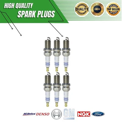 Genuine 6x Bosch Spark Plugs Fit 94-08 Mercedes-Benz E320 Chrysler Crossfire 3.2 - Image 1 of 4