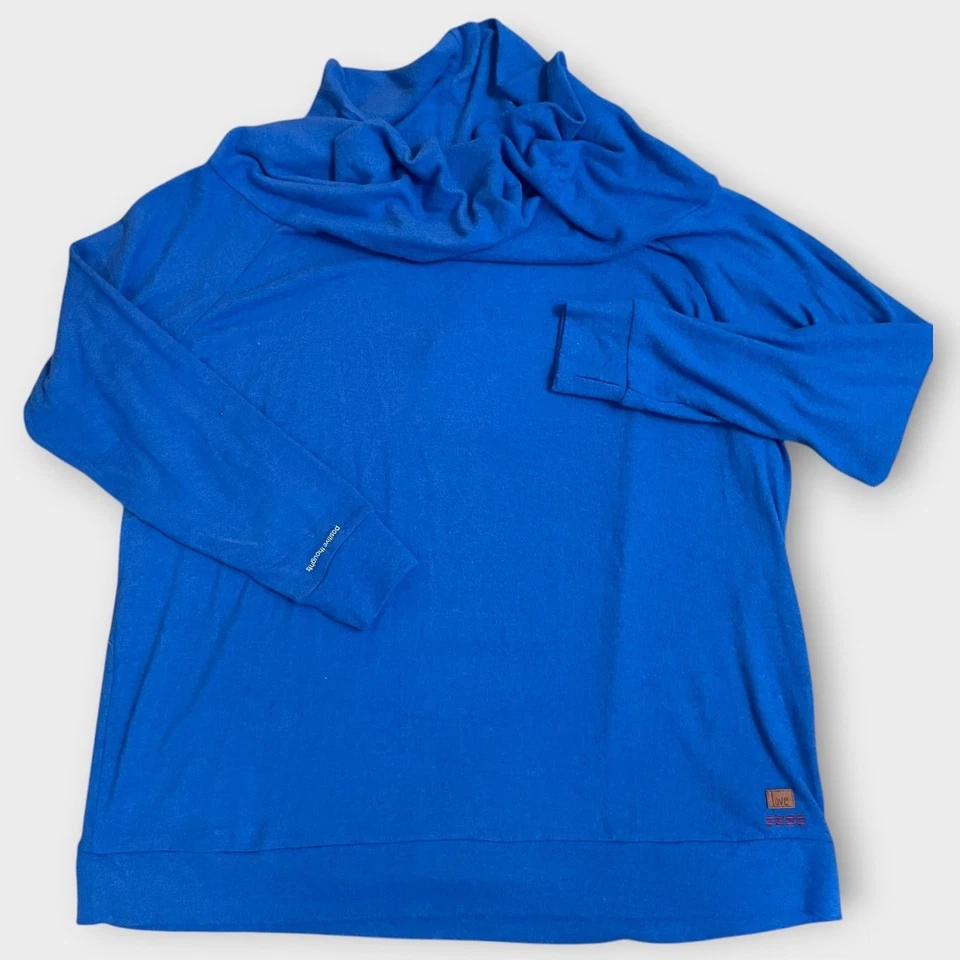 Suéter Peace Love World Azul Cuello Capucha Manga Larga Más 1X Pensamientos Positivos Foto 1 de 4