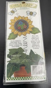 Dimensions Potted Whimsy Cross Stitch Kit ~ Sunshine #72235 Vintage 1995 ~ NEW - Picture 1 of 3