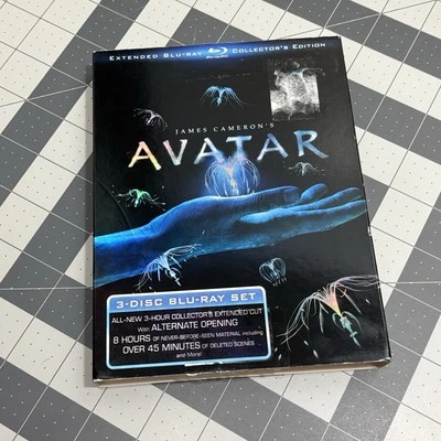 Avatar Extended Collectors Edition Blu-ray Slip Cover 3-Disc Set James Cameron - Image 1 of 4