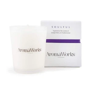 Soulful Soy Wax Candle - Frankincense, Juniper Berry and Patchouli Aromas - R... - Picture 1 of 8