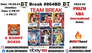 BOSTON CELTICS 2024-25 Panini Prizm NBA International Hobby 6 BOX Break #864BD - Picture 1 of 1