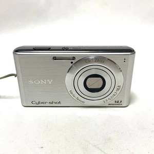 SONY Cyber Shot Digital Camera Silver DSC-W530 14.1MP Compact - Picture 1 of 7