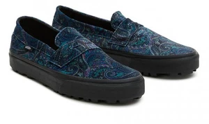 Vans Style 53 dunkelblaue Damen-Slipper Samt Paisley Größe 8 - Bild 1 von 5