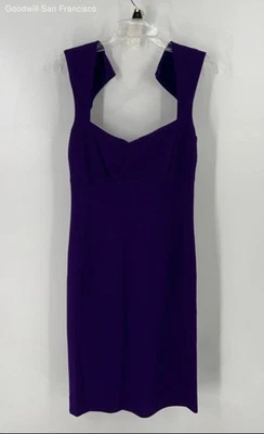 Платье-футляр женское Nicole Miller фиолетовое без рукавов обычный крой сзади на молнии размер 12 - Изображение 1 из 4
