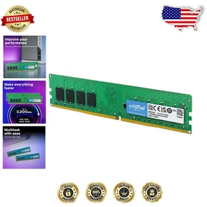 Fast 16GB DDR4 Desktop RAM 3200MHz PC4-25600 UDIMM Intel AMD Ryzen - Picture 1 of 7