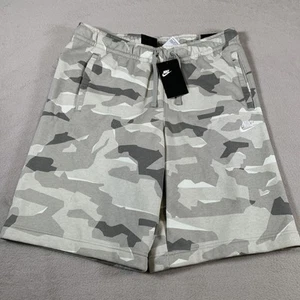 Nike Shorts Herren Large grau Tarnmuster Fleece Standard Passform am Knie AR2899-334 neu - Bild 1 von 13