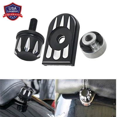 1/4 алюминиевое крепление на заднее крыло сиденье винт болт крышка гайка для Harley Davidson Dyna - Изображение 1 из 4