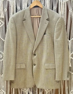 Vintage Chaps Blazer Men 44R 52% Silk 48% Wool Sport Coat Jacket Brown - Picture 1 of 4