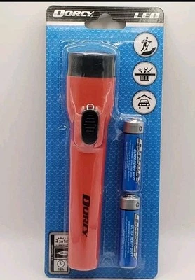 Dorcy LED Weather Resistant 30 Lumens Flashlight Home Car Hiking Red