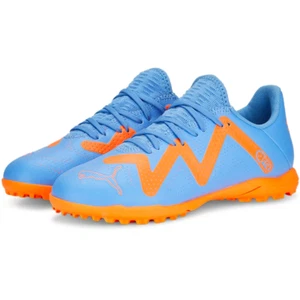Puma Jr Future Play TT Turf- Blue Glimmer/White/Total Orange - Picture 1 of 7