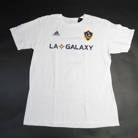LA Galaxy adidas Go-To tee Short Sleeve Shirt Men's White New Cover