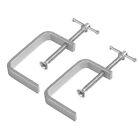 2pcs Clamps Alloy Steel Woodworking Attachments C-Clamp Clamping Fixing