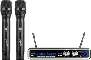 Supersonic SC-930 UHF Dual Channel Wireless Microphone System - Picture 1 of 5