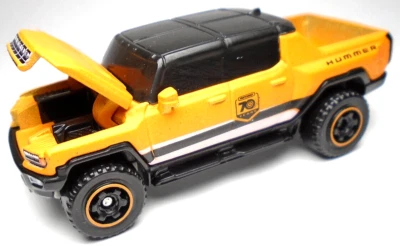 2023 MATCHBOX GMC HUMMER EV ORANGE 1:64 DIECAST 2 7/8" SUV TRUCK W WHITE & BLACK - Image 1 of 4