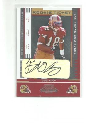 2005 PLAYOFF CONTENDERS #194 OTIS AMEY AUTO  RC   F104 - Image 1 of 2