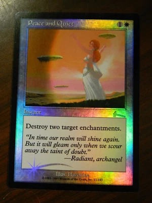 MTG Urza's Legacy FOIL Peace And Quiet Unplayed Excellent - NM Cond - Image 1 of 2