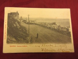 Dufferin Terrasse Quebec City Postkarte 20er Jahre private Postkarte #2486 - Bild 1 von 2