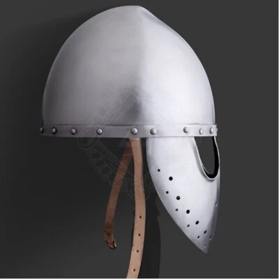 18ga  Medieval Armor Knight Norman Helmet Cabase handmade - Image 1 of 3